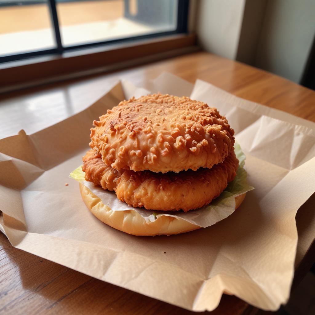 Chicken burger (friture)